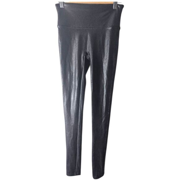 SPANX Ready To Wow Faux Leather Leggings Size Small - Picture 2 of 3